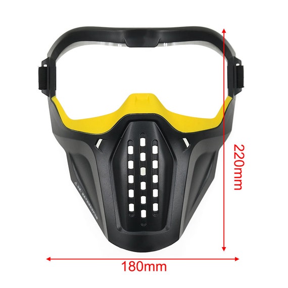 AK Tactical Face Safety Mask for Nerf War Kids Wear Glasses Game