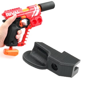 AK Blaster MOD Printed Breech Load Thumb Extension for Nerf Rival Knockout Modify Toy