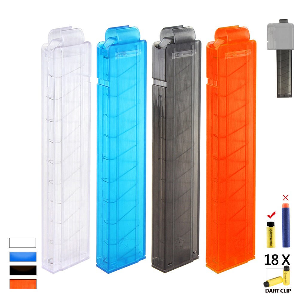 Blue WORKER 15-Darts Talon Stefan Magazine Short Darts Clip for Nerf Modify Toy Blue WORKER 15-Darts Talon Stefan Magazine Short Darts Clip for Nerf Modify Toy