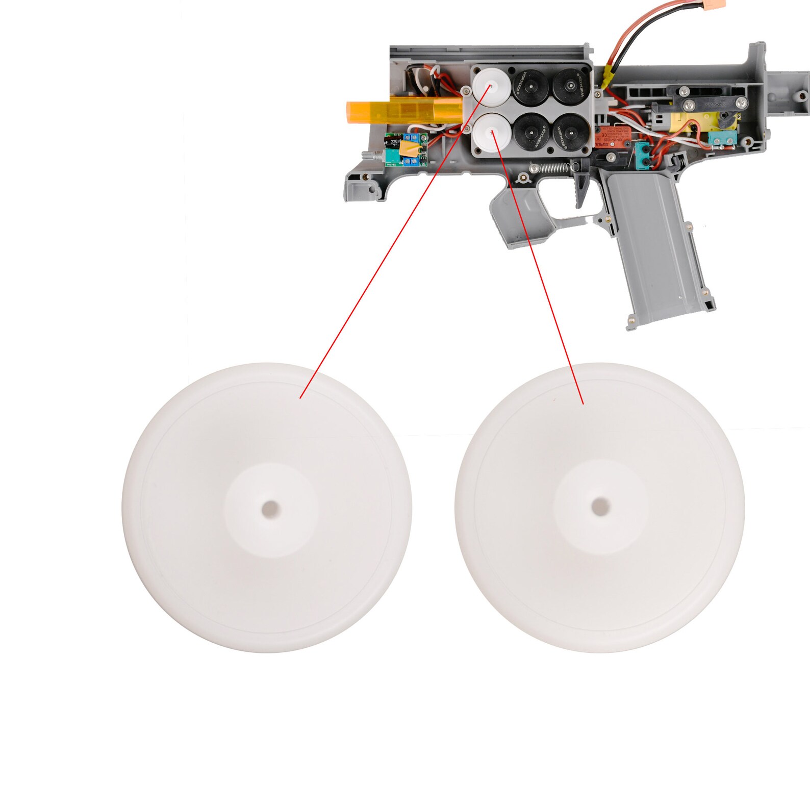 Worker MOD High Crush Flywheels Kit for Phoenix 2.0 Blaster Etsy