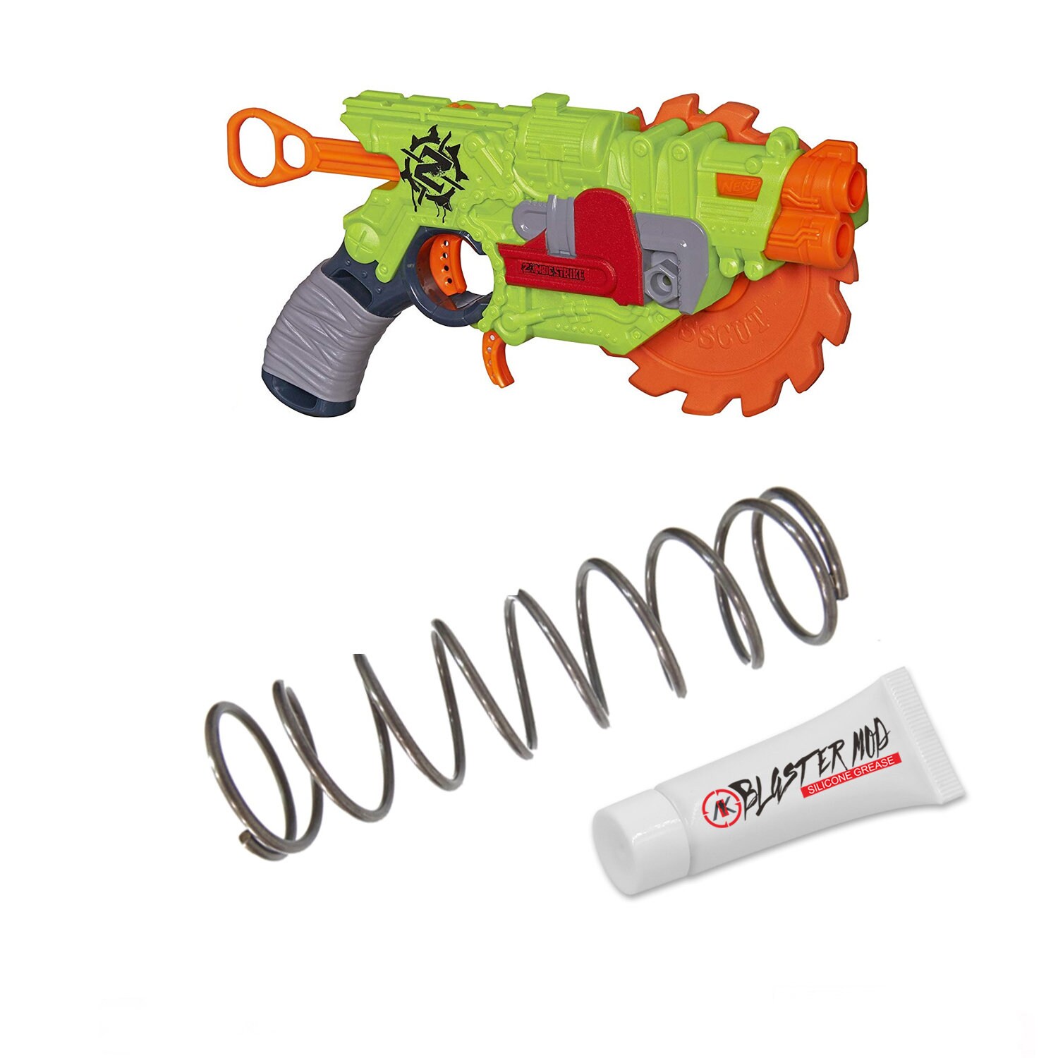 Nerf Zombie Survival Nailbiter Kids Toy Blaster with 8 Darts 