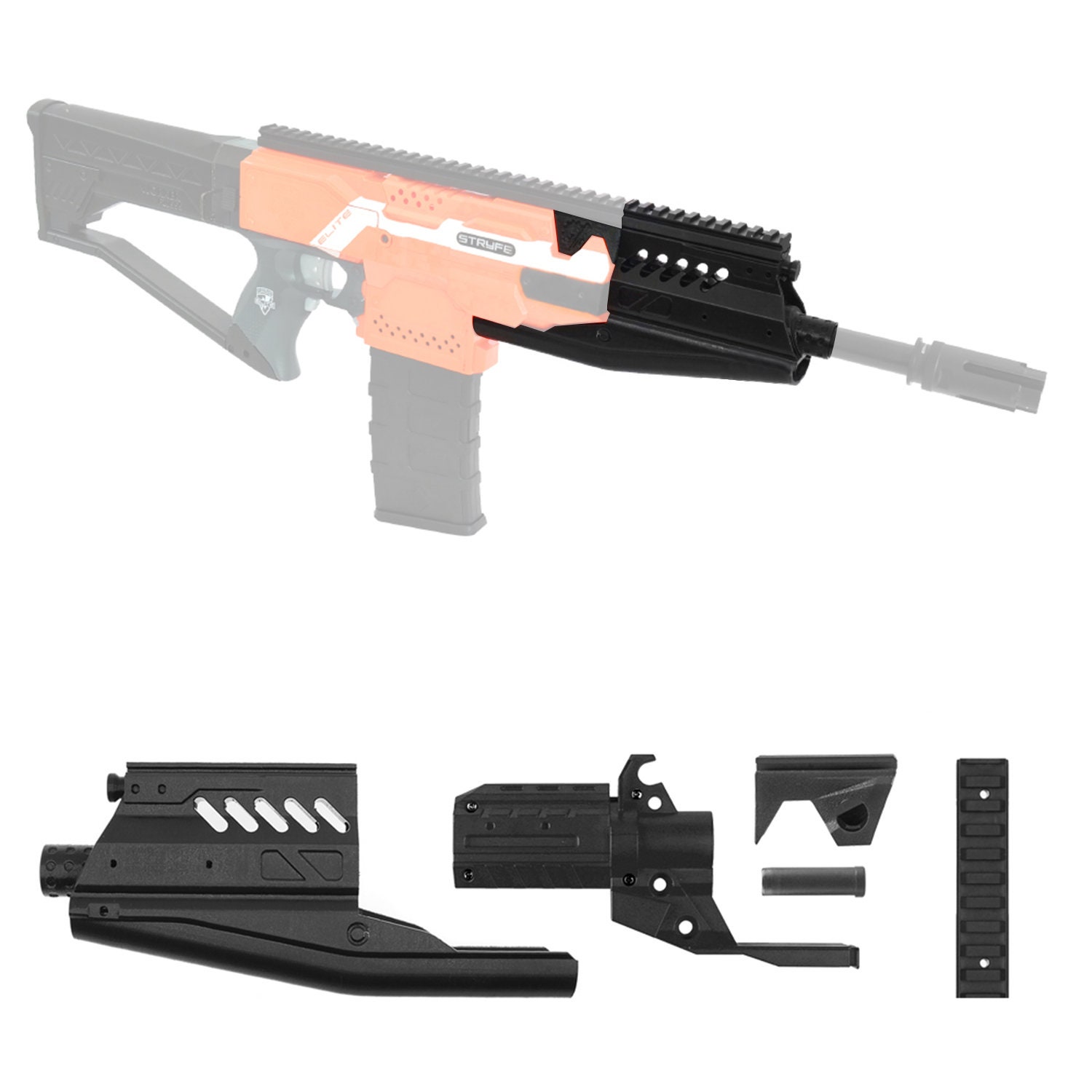 STL file Starcraft 2 Sniper Upgrade kit for Nerf Longshot 🔫・3D