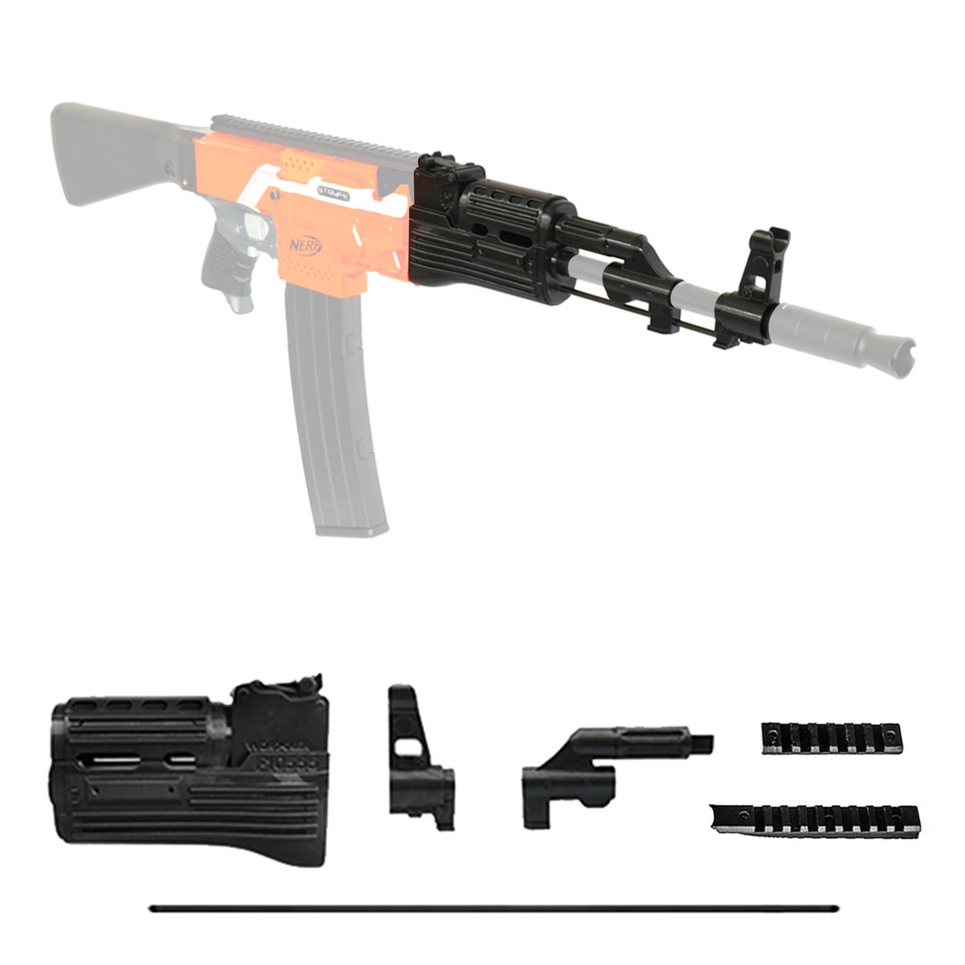 AK-47 Mod Kit for Nerf Stryfe, AK-47 Model Modification Toy for Outdoor  Play