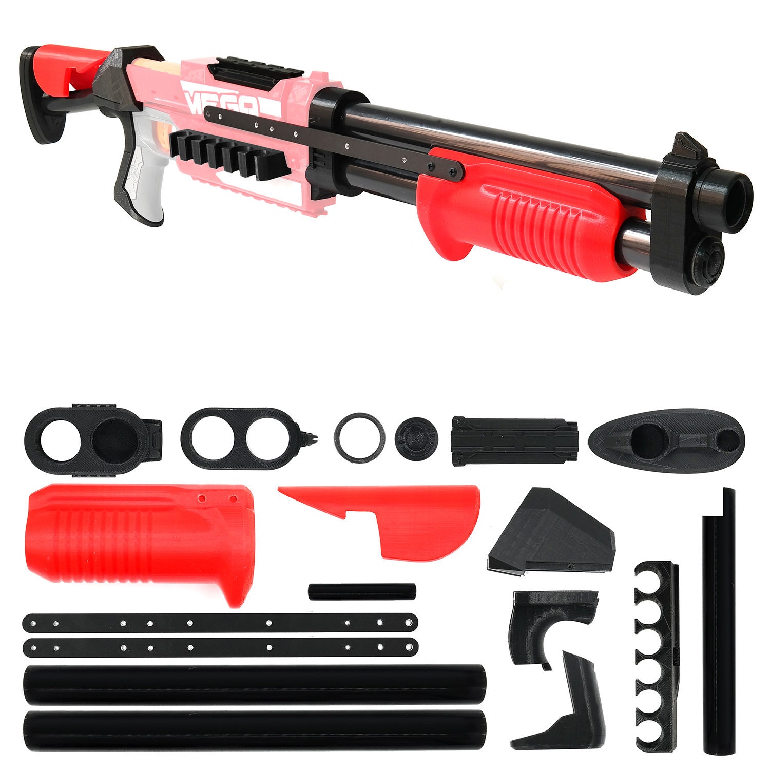 Pistolet à jouets électrique pour pistolet Nerf Gun Sniper, 3 mode  automatique Toy Foam Blaster avec scope, 2 magazines 100 fléchettes, fusil  de sniper électrique pour enfants à partir de 6 7