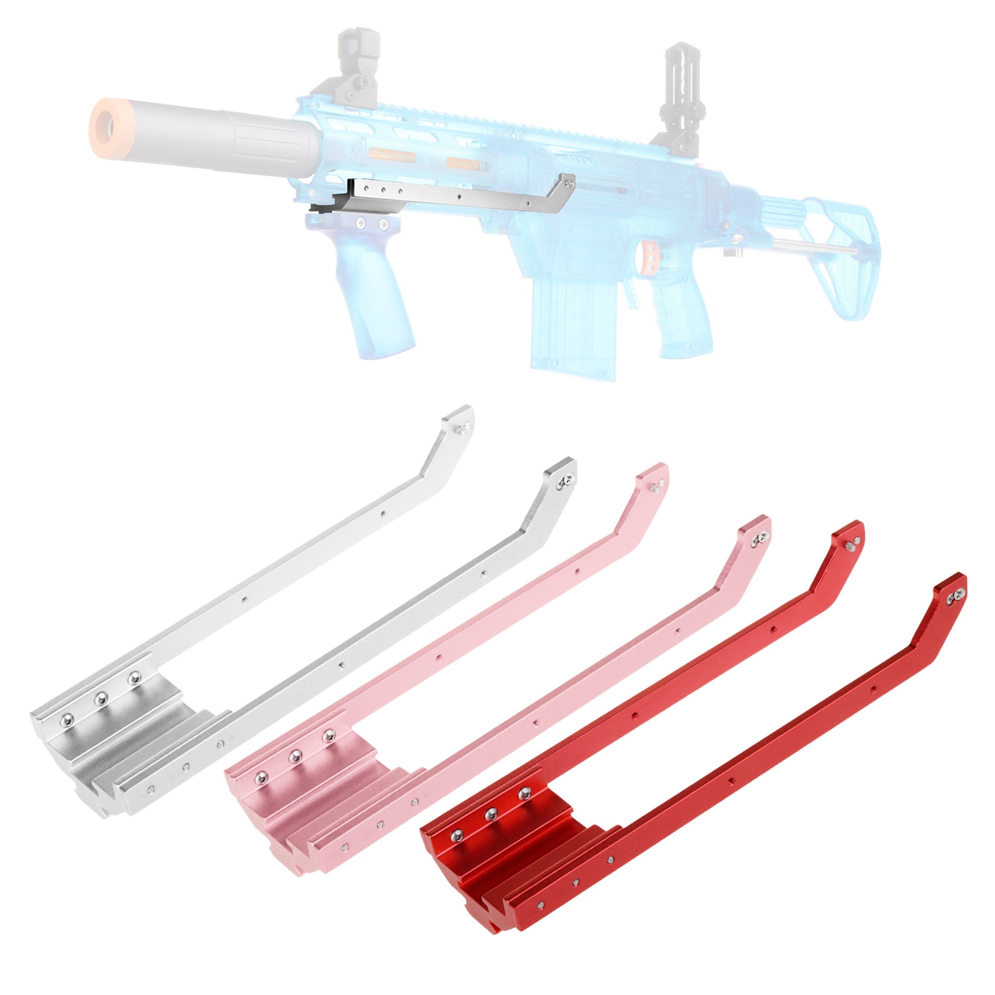 Worker Mod Pump Kit Prime Rods Metal 2 Colors for Nerf RETALIATOR Modify Toy 