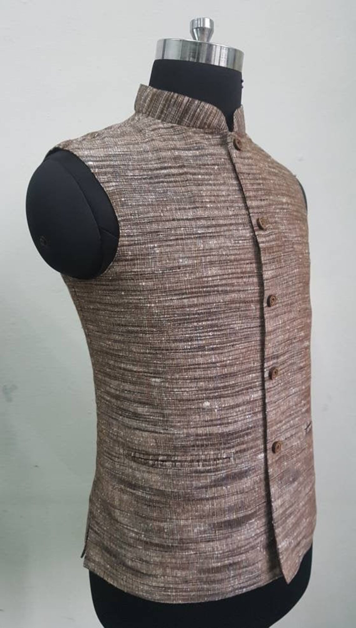 Khadi cotton Mens formal bandi vest / nehru vest / khadi vest Etsy