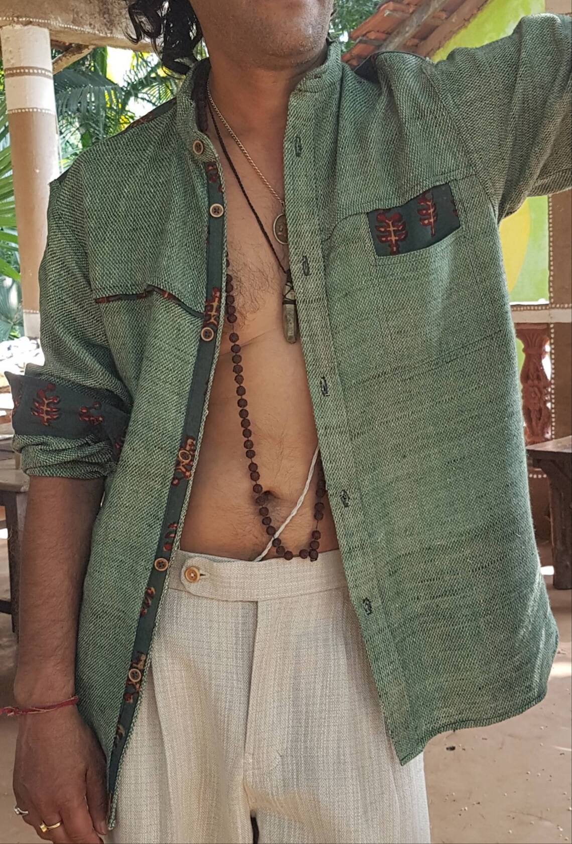 Ahimsa silk shirt Peace silk shirt vegan silk shirt Etsy