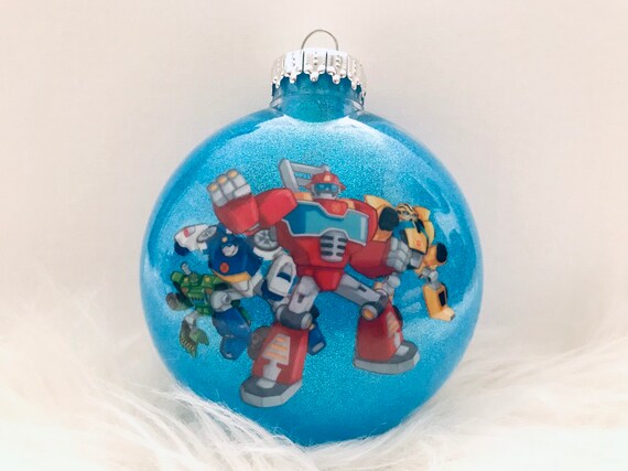 The Transformers Rescue Bots Custom Tree Ornaments Christmas Party Decorations Party Gifts Or Favors Door Prizes Goodie Bag Fillers