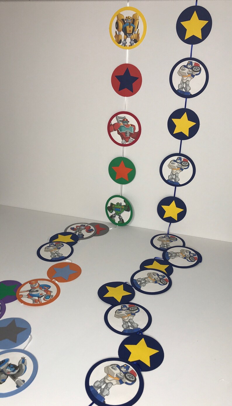 Rescue Bots Birthday Banner Rescue Bots Garland Rescue Bots Etsy