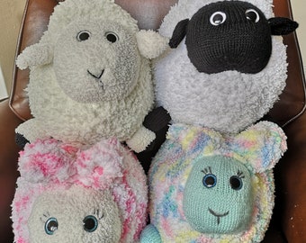 Sheep and Bunny Cuddle Cushions