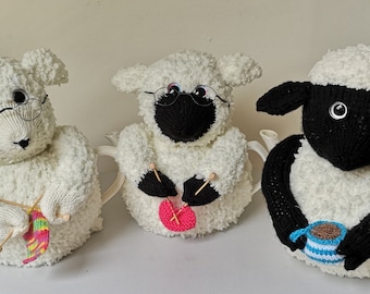 Knitting Sheep Tea Cosies