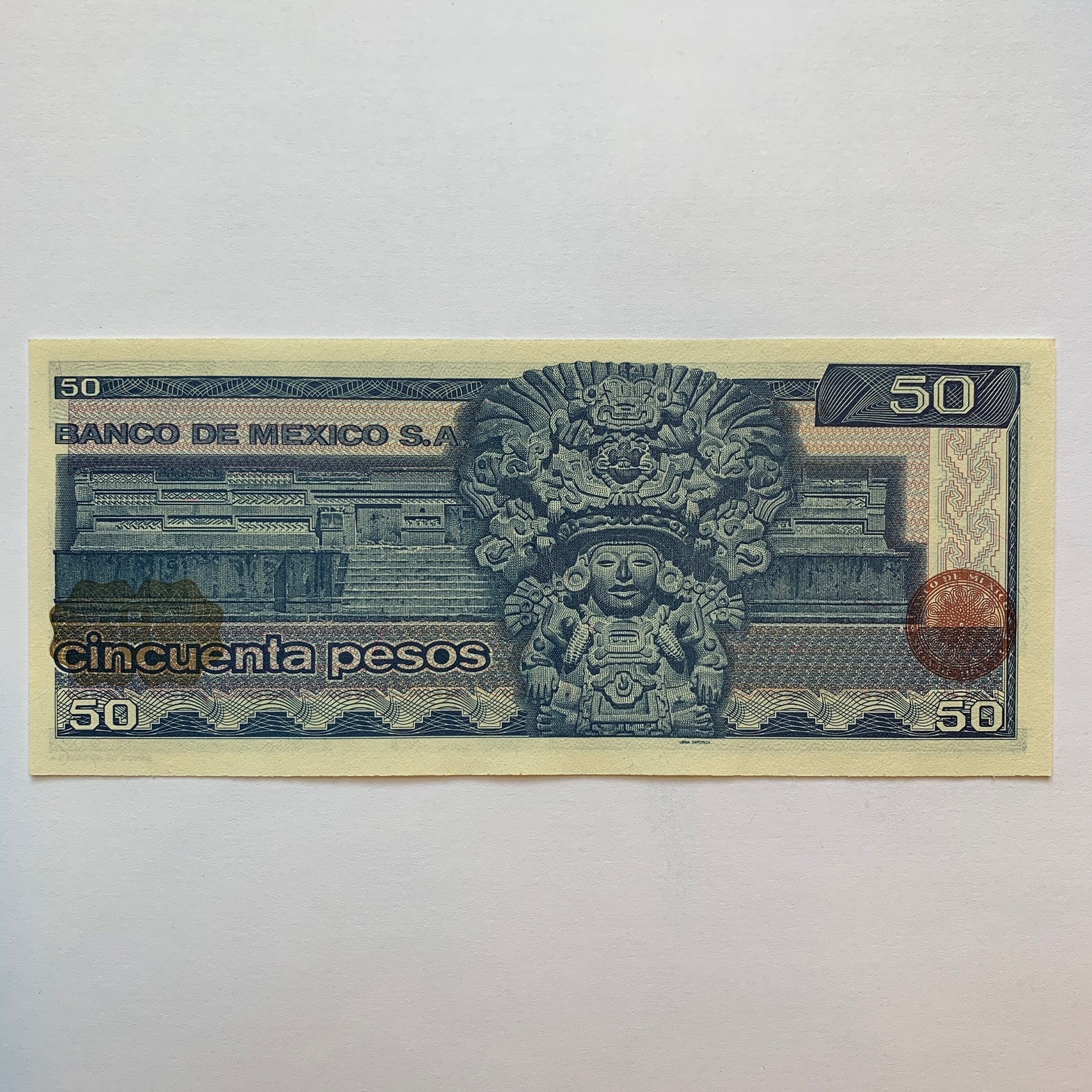 Cincuenta 50 MEXICO Pesos RARE en perfecto estado. Benito Etsy España