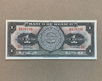 Mexico 500 Pesos UNC Banknotes P-79b 1984 Original 