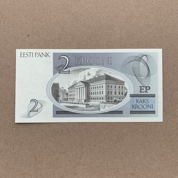 1992 Estonia 2 Krooni Banknote. Karl Ernst Ritter von Baer Edler 