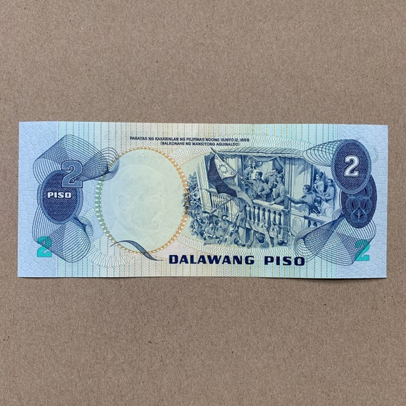 Philippinen 2 Pesos Piso Banknote. Philippinische Wahrung. Jose Rizal. Memorabilia Art Notes Pasific Bills. Papiergeld Erinnerungsstucke. Etsy