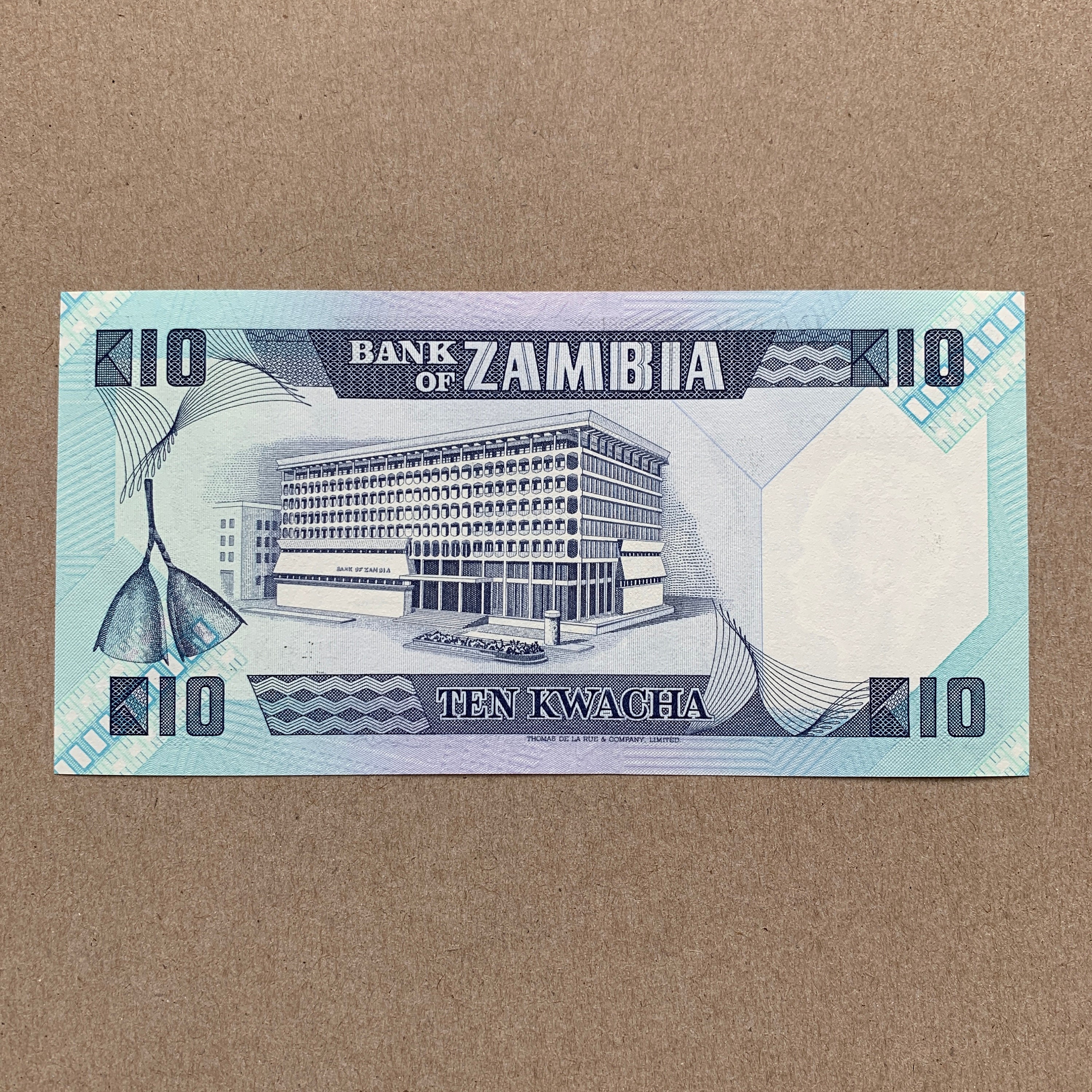 逆輸入 Zambia Banknote. Kwacha 10 Zambian Currency. David kenneth コレクション