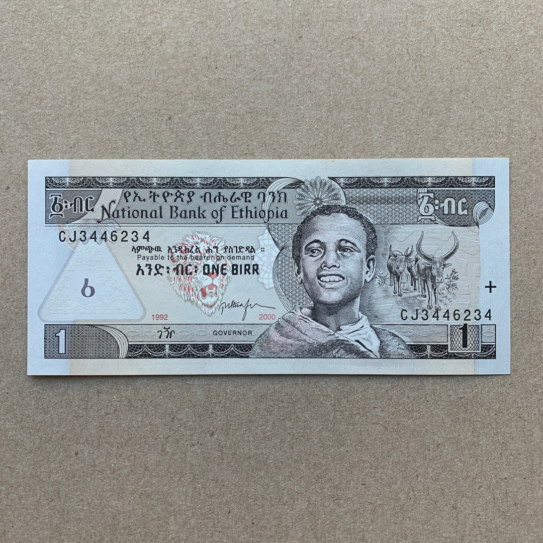 Ethiopian Birr Banknote Ethiopia Currency Notes Bills Ethiopian Art 