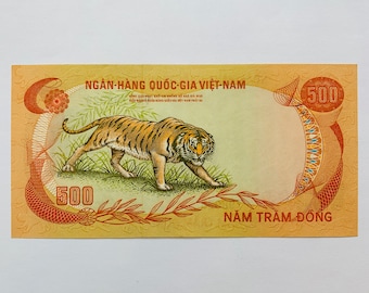 A Tiger Living On Borrowed Time: 500 Dong (South Vietnam, 1972)-Article