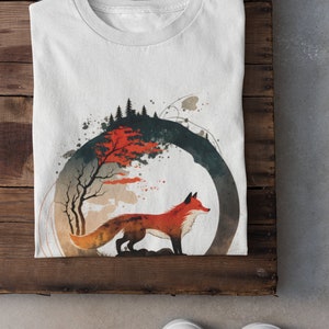 Kitsune  T Shirt Fox Fantasy T-shirt Ver 4