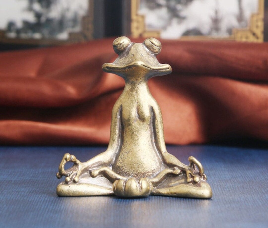 Zen Frog Sculpture Miniature Figurine Animal Shape Incense Etsy