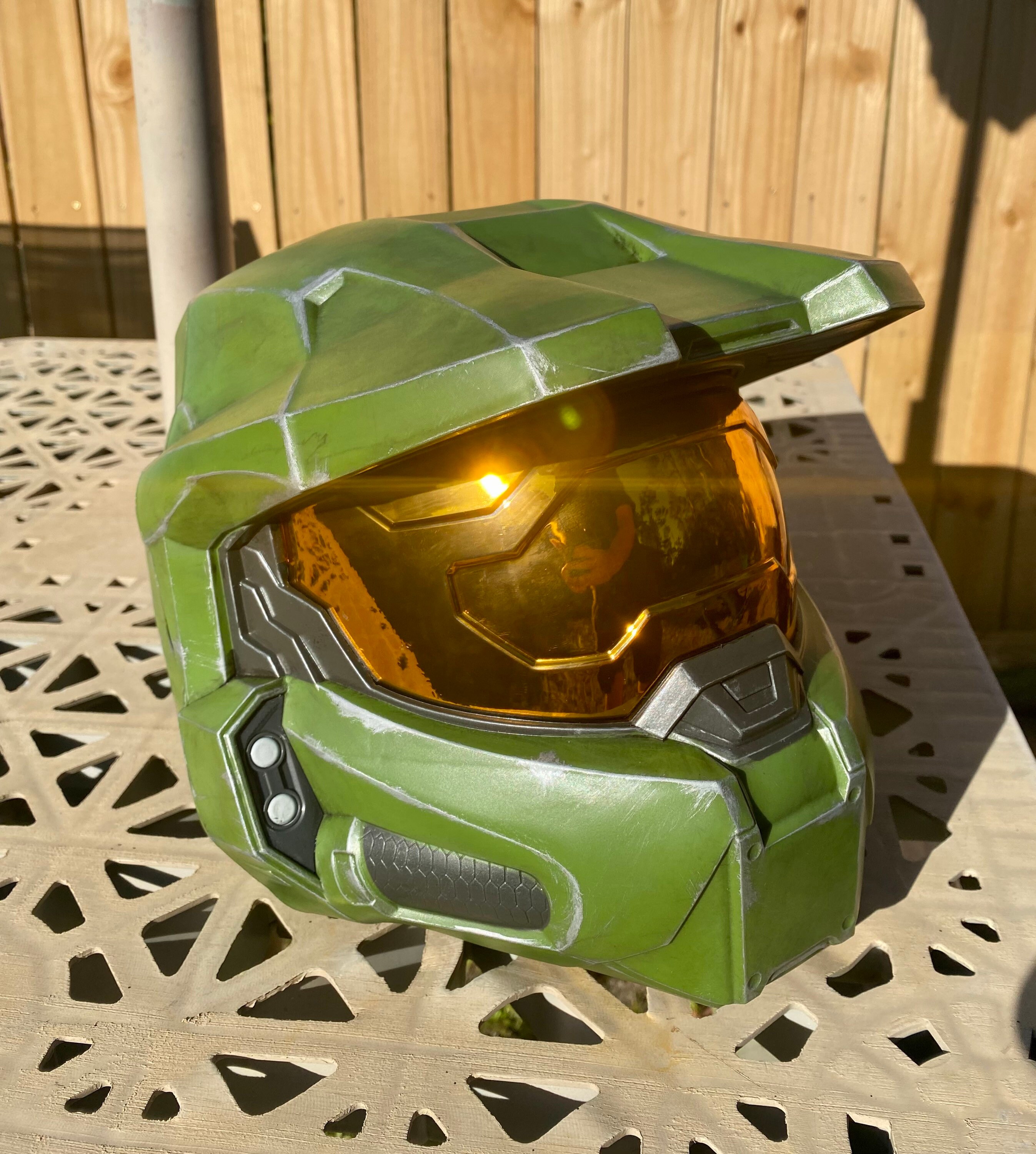 Halo Infinite Master Chief Helmet Wearable Full Size Halo (FanMade Prop