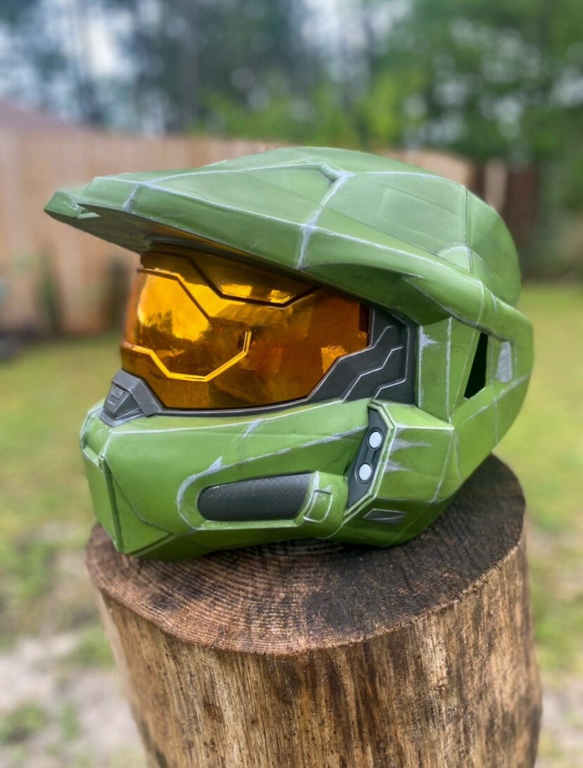 Halo Infinite Master Chief Helmet Wearable Full Size Halo (FanMade Prop