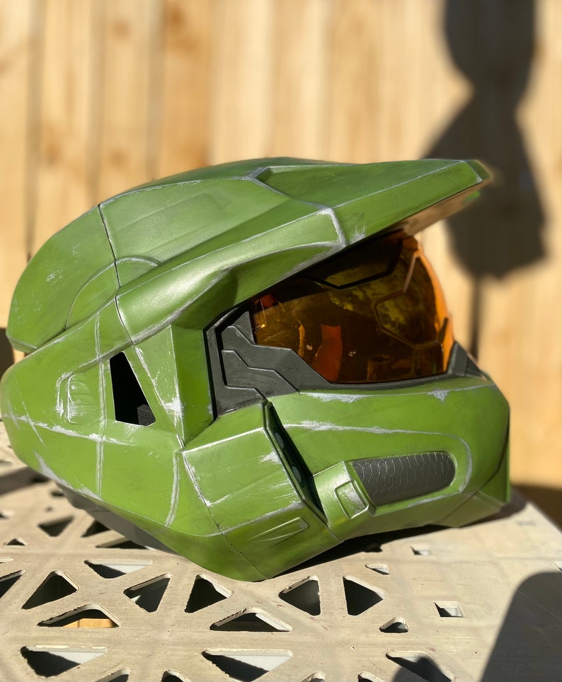 Halo Infinite Master Chief Helmet Wearable Full Size Halo Etsy Singapore