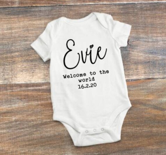 welcome to the world baby grow