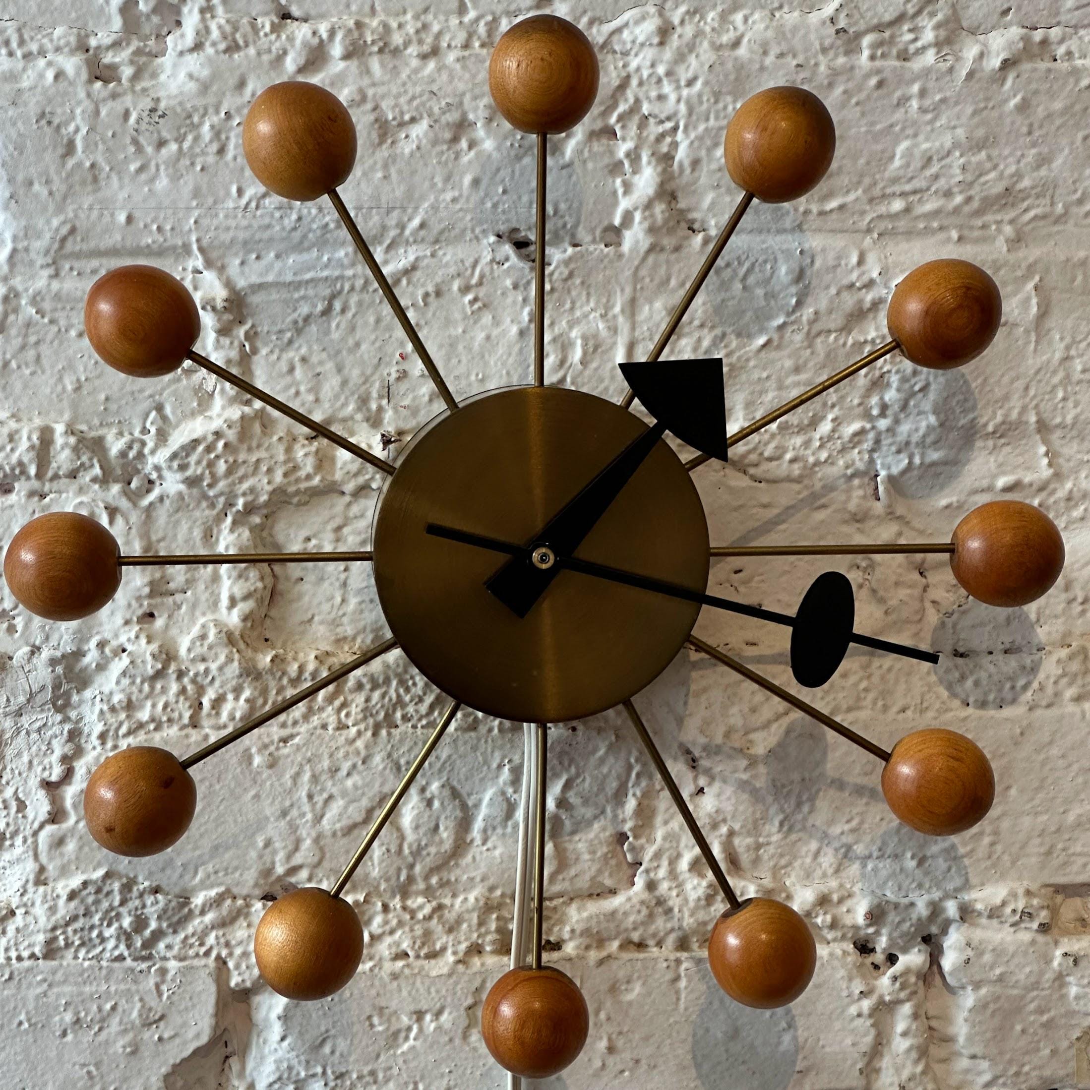 Original George Nelson For Howard Miller Ball Clock Electric