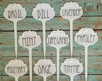 Chef Gift Etsy - plant marker herb set herb marker herb tag indoor garden herb garden home chef gift window herb garden custom plant markers