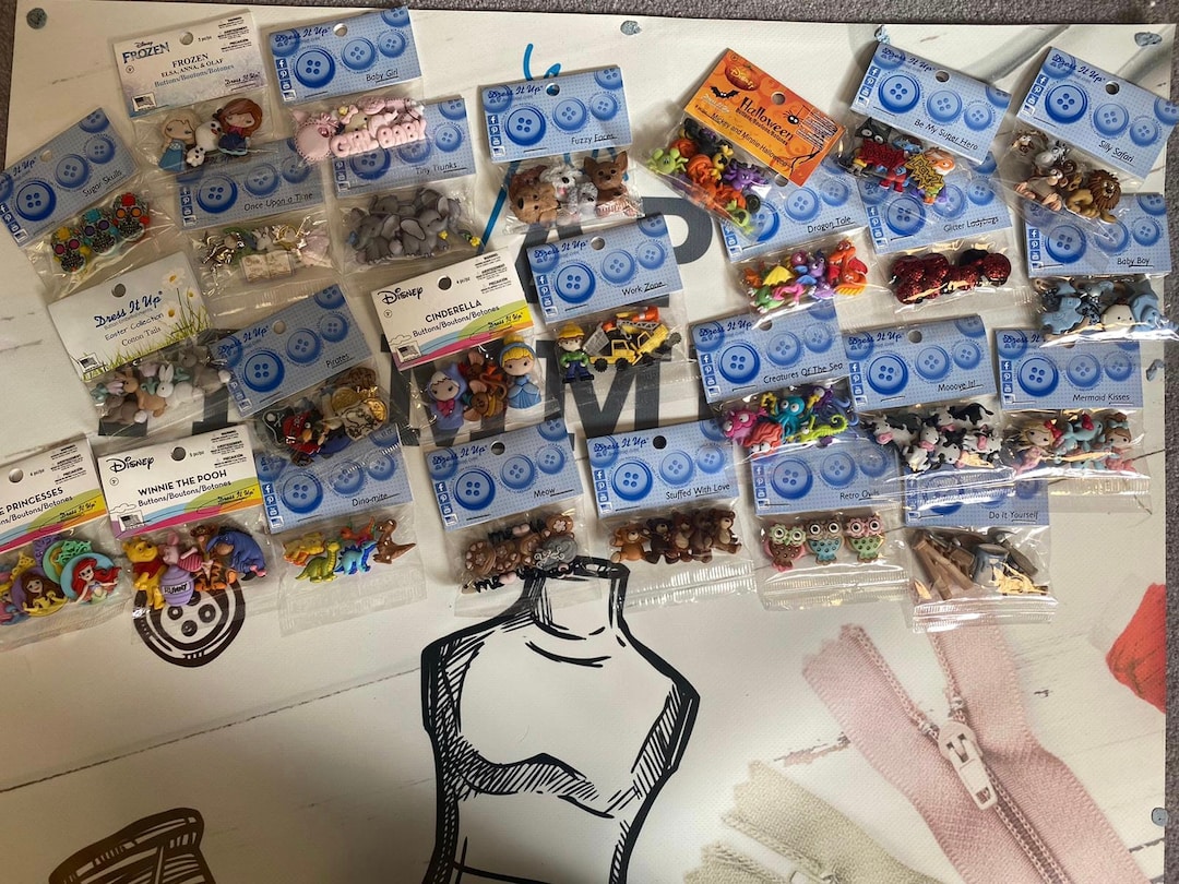 Novelty craft buttons online