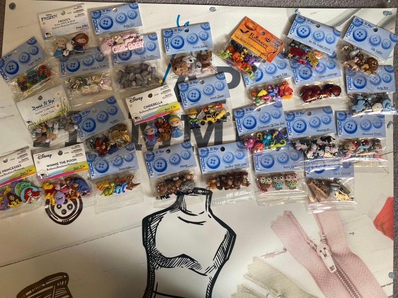 HUGE VARIETY OF Dress It up Novelty Craft Buttons Sewing Etsy UK