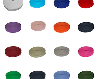 50 Meter FULL REEL Cotton  Bias  Binding  Tape  25MM (1 Inch) - Various Colours  ~ Premium Quality ~ UK Stock