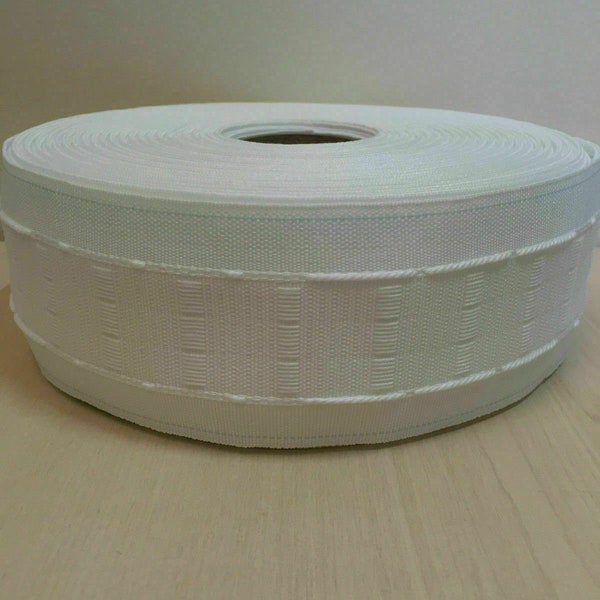 Triple Pleat Curtain Heading/Header Tape 10 Metres x 3 INCH WIDTH