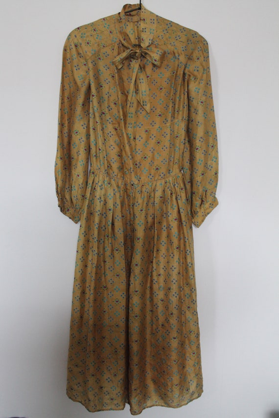 1970's Silk Vintage Dress