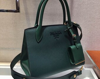 Authentic vintage bag,Prada Handbag Monochrome bag,Women Bags,Handbag, tote bag, shoulder bag, chain bag,Gift