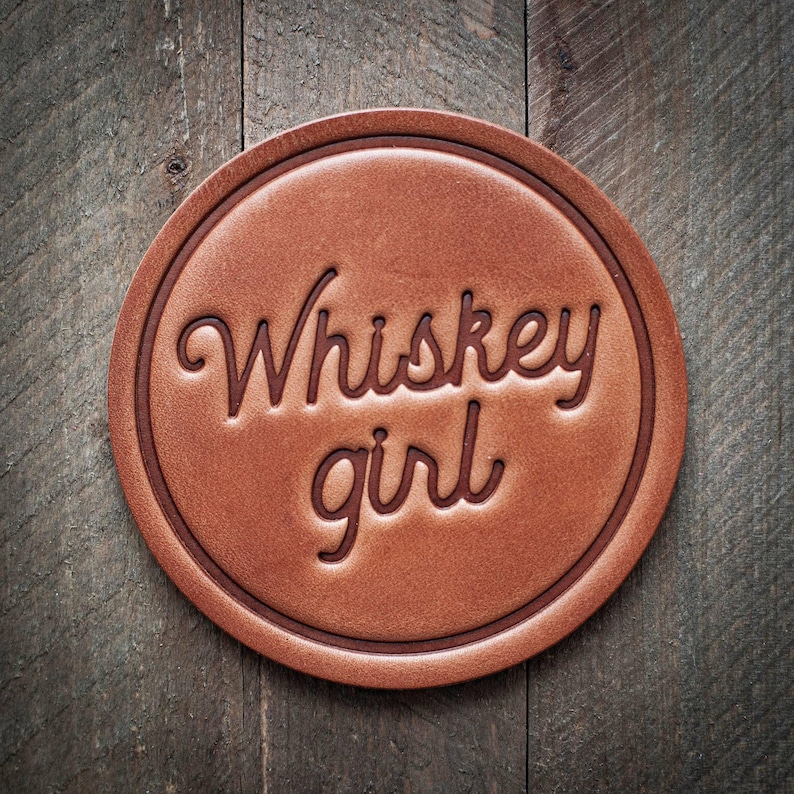 SugarhouseLeather Whiskey Girl Coaster