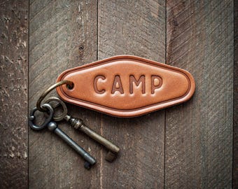 Camp Leather Keychain Motel Style