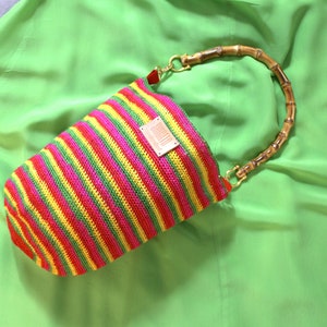 BOLSO SHIGRA MULTICOLOR rayas naranjas