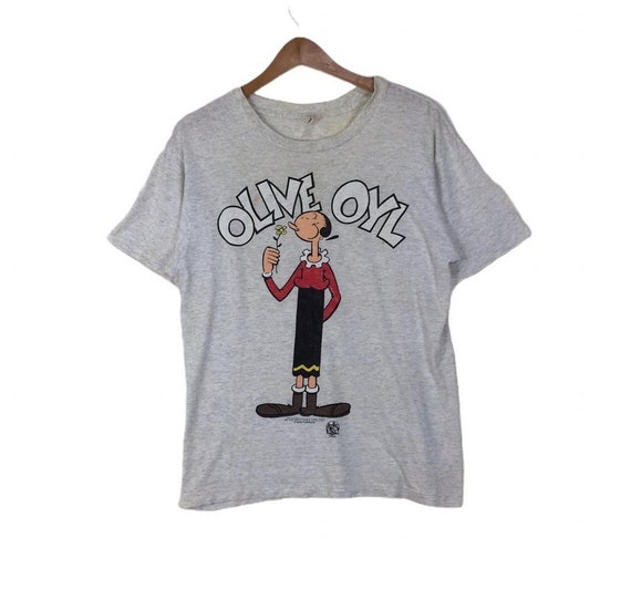 Rare!! Vintage90’s Olive Oyl Tshirt Big print/Cart