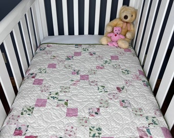 Rosa's Irish Chain Baby Quilt Kit, Pre-Cut ready to sew from QuiltieSisterS!