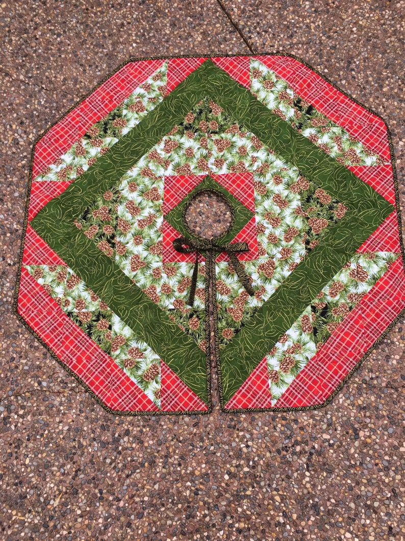 Tree Skirt Quilt Kit Christmas by Quiltiesisters 48 X Etsy