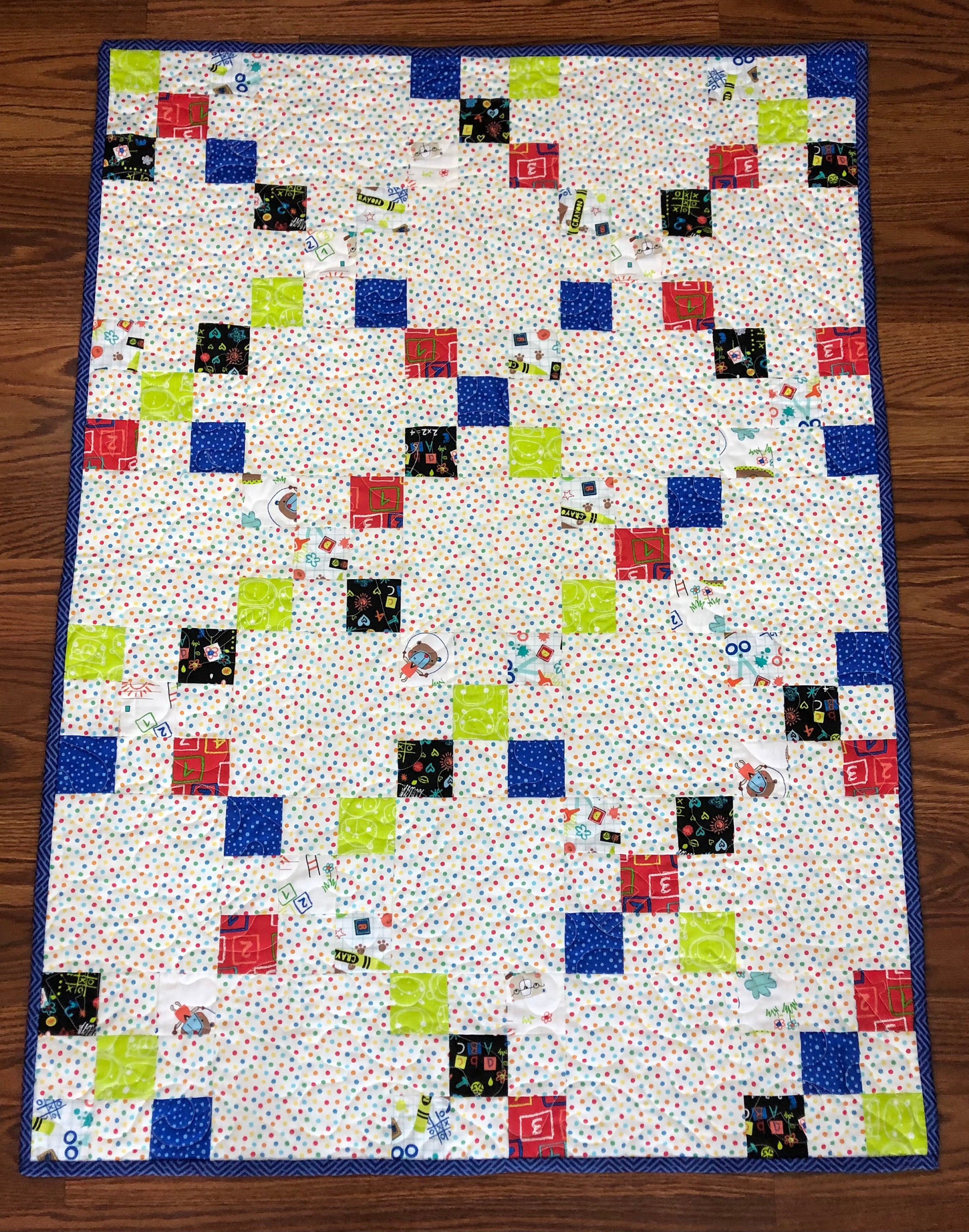 Baby Quilt Kit Irish Chain Quilt Irish Chain Baby Quilt Kit Etsy Canada