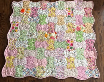 Baby Girl Quilt Kit from QuiltieSisterS.  Pre-cut ready for you to start sewing!