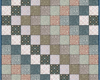 BlueBell Woods Charm Pack Throw Size Quilt Kit Precut Ready to Sew From QuiltieSisterS!  Kits for Beginners using Charm Squares for Quilting