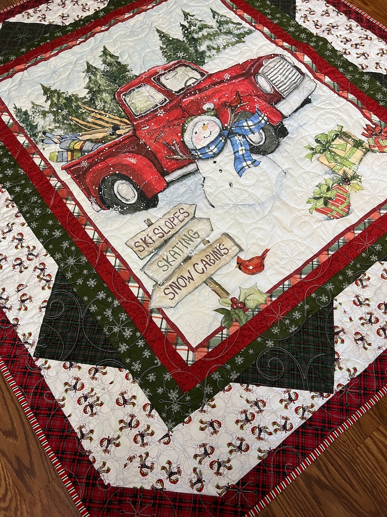 Christmas Lap Quilt Kit From Quiltiesisters . Everything in Etsy