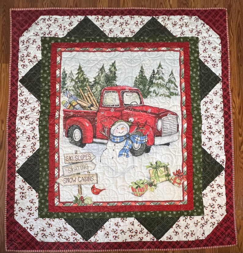 Christmas Lap Quilt Kit From Quiltiesisters . Everything in Etsy
