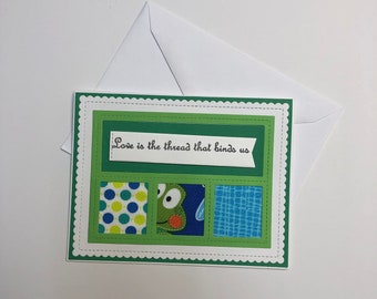 Toadily Cute Frog Handmade Greeting Card