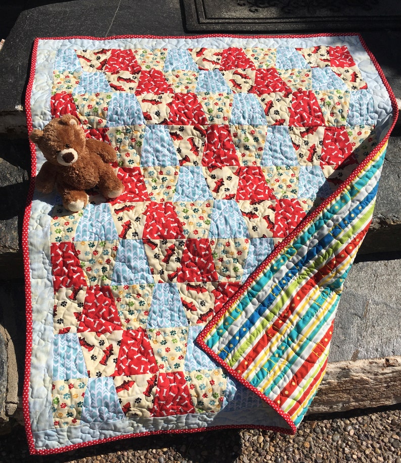 Love of Dogs Precut Tumbler Quilt Kit Dog Themed Quilt Kit Etsy Canada