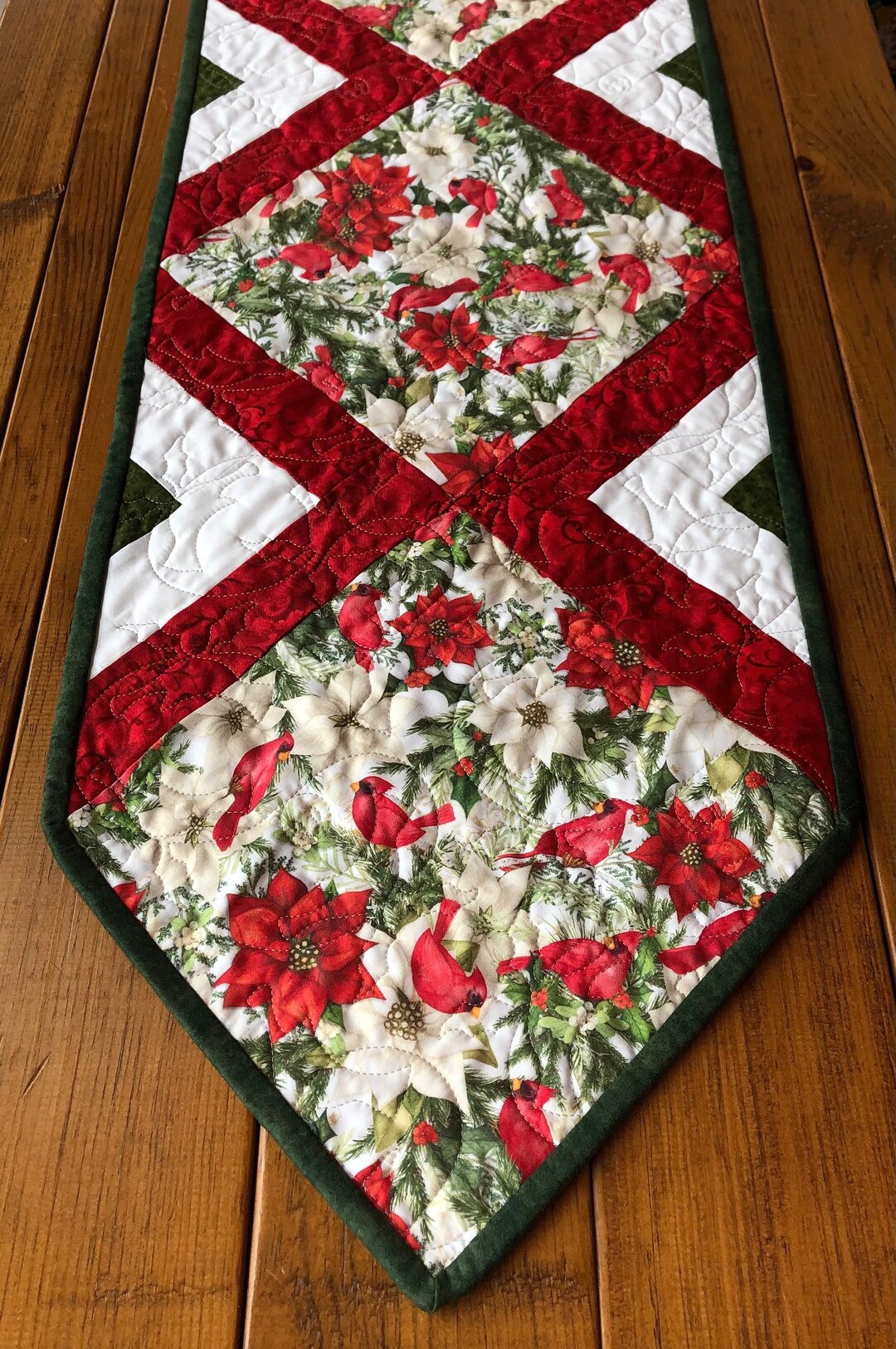 Christmas Quilt Kits Cardinal Table Runner Pre Cut Quilt Etsy